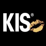 kis logo goud op zwart vierkant